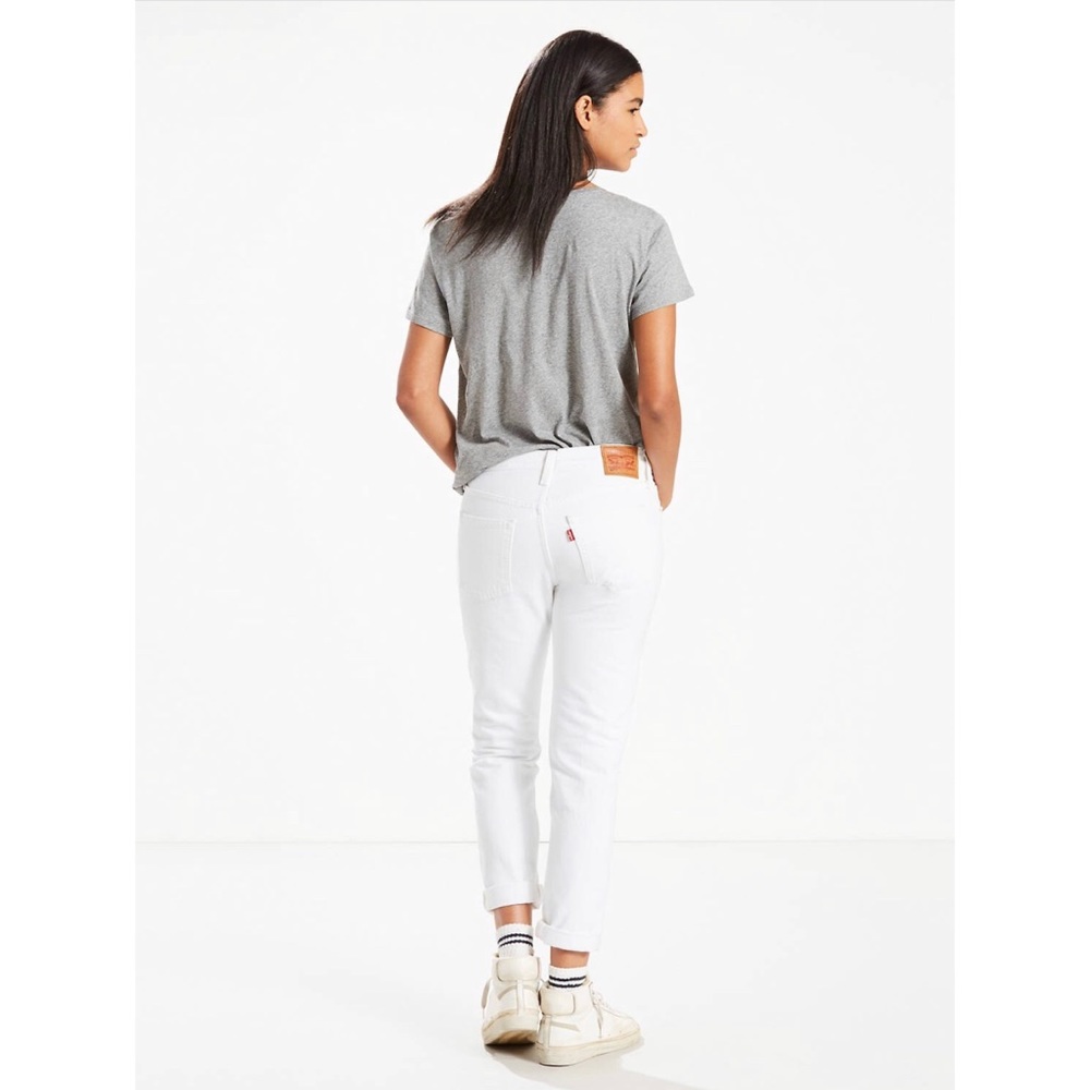 Levi’s 501 White Taper Jeans - Picture 3 of 8